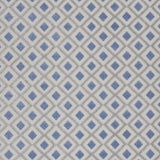 9' X 12' Blue And Grey Gingham Non Skid Indoor Outdoor Area Rug - Homeroots