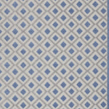10' X 13' Blue And Grey Gingham Non Skid Indoor Outdoor Area Rug - Homeroots - Flyclothing LLC