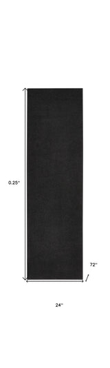 2' X 6' Black Non Skid Indoor Outdoor Runner Rug - Homeroots - Flyclothing LLC