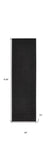 2' X 6' Black Non Skid Indoor Outdoor Runner Rug - Homeroots - Flyclothing LLC