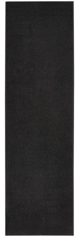 10' Black Non Skid Indoor Outdoor Runner Rug - Homeroots - Flyclothing LLC