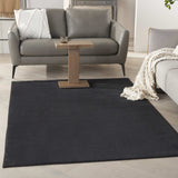 4' X 6' Black Stain Resistant Indoor Outdoor Area Rug - Homeroots - Flyclothing LLC