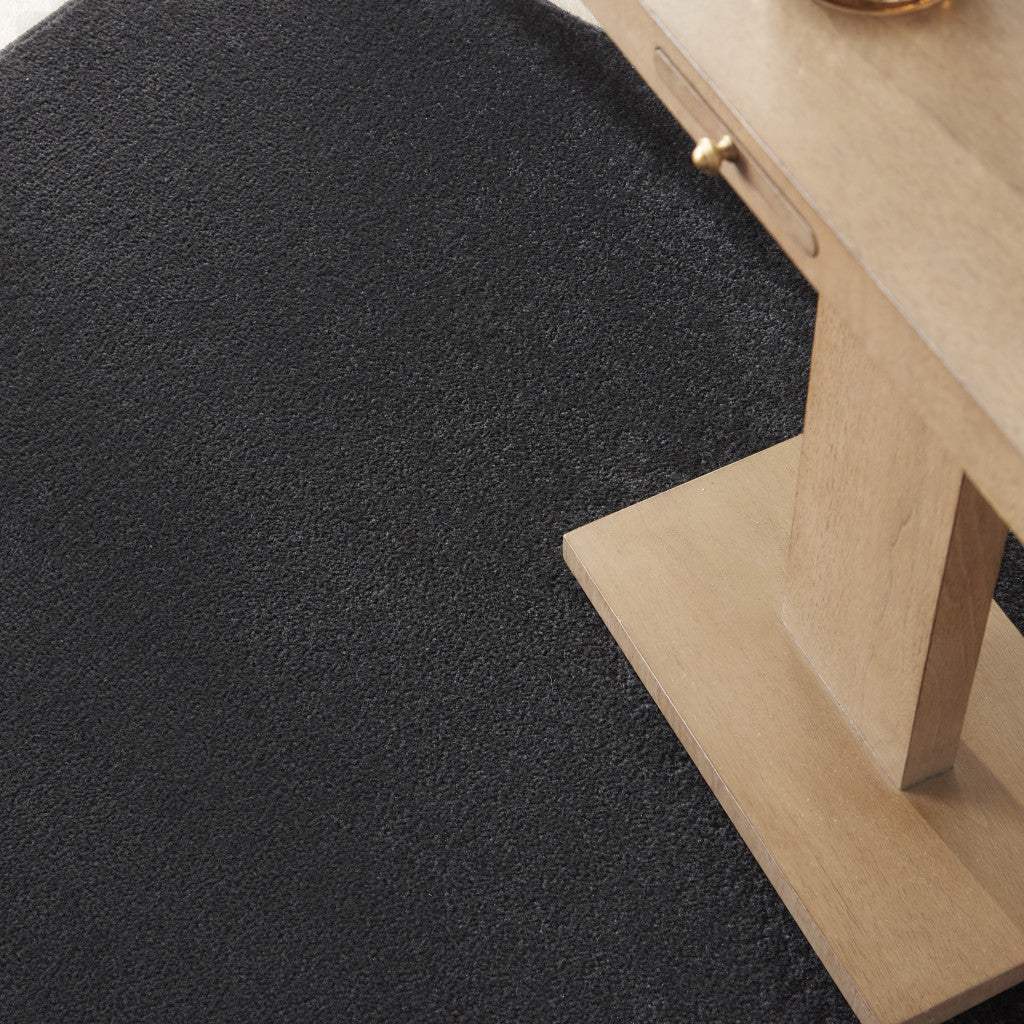 4' X 6' Black Stain Resistant Indoor Outdoor Area Rug - Homeroots - Flyclothing LLC