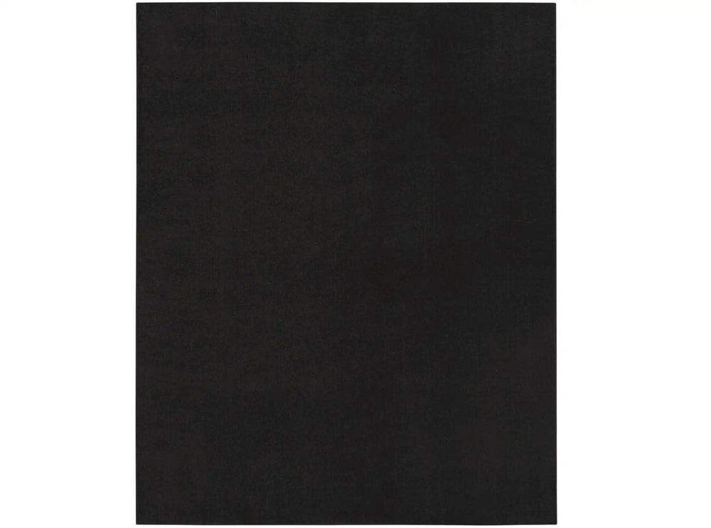 4' X 6' Black Stain Resistant Indoor Outdoor Area Rug - Homeroots