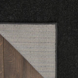 5' X 7' Black Stain Resistant Indoor Outdoor Area Rug - Homeroots