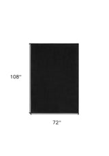 6' X 9' Black Stain Resistant Indoor Outdoor Area Rug - Homeroots - Flyclothing LLC