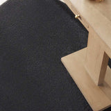 6' X 9' Black Stain Resistant Indoor Outdoor Area Rug - Homeroots - Flyclothing LLC