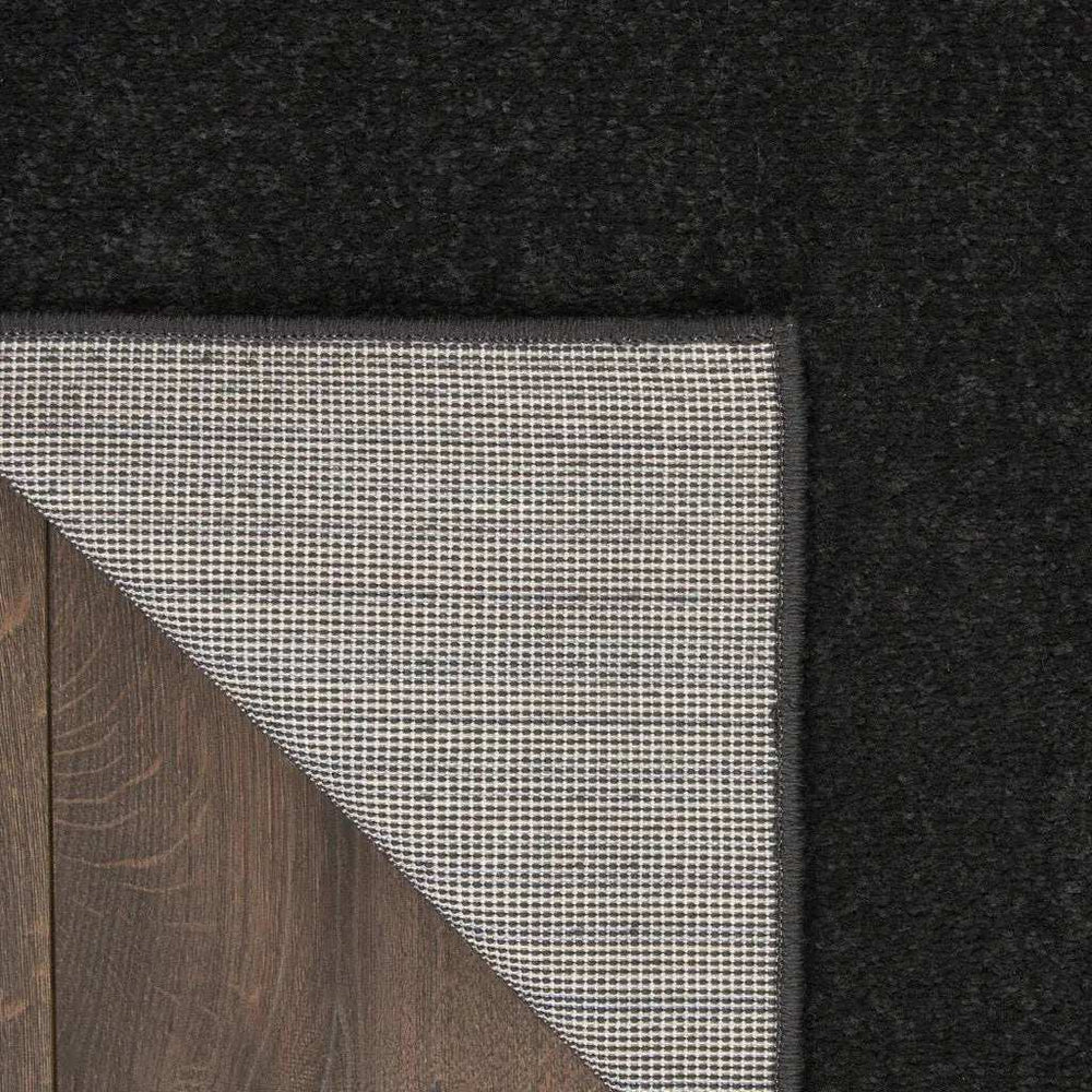 7' X 10' Black Stain Resistant Indoor Outdoor Area Rug - Homeroots - Flyclothing LLC