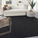 8' X 10' Black Stain Resistant Indoor Outdoor Area Rug - Homeroots - Flyclothing LLC