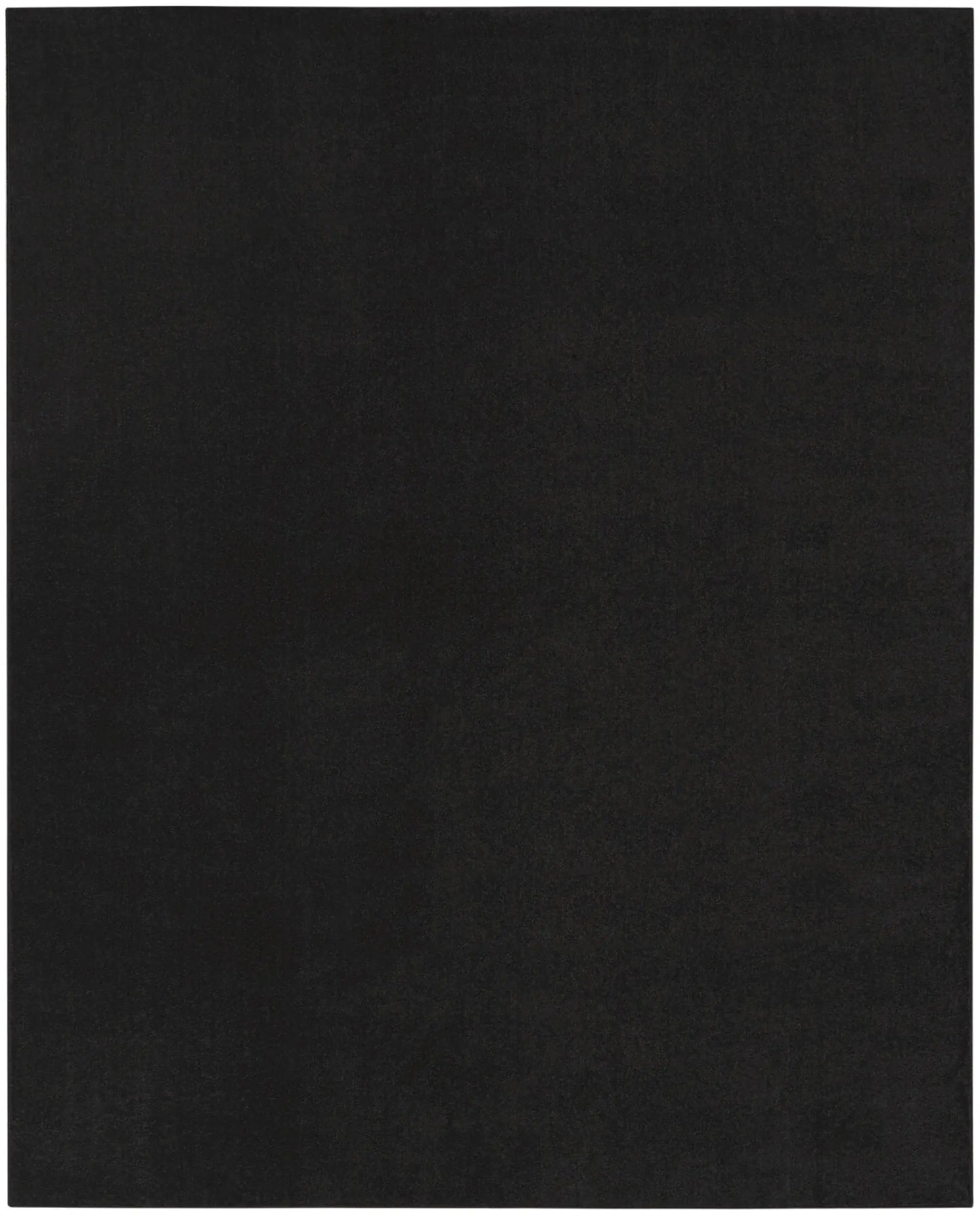 8' X 10' Black Stain Resistant Indoor Outdoor Area Rug - Homeroots - Flyclothing LLC