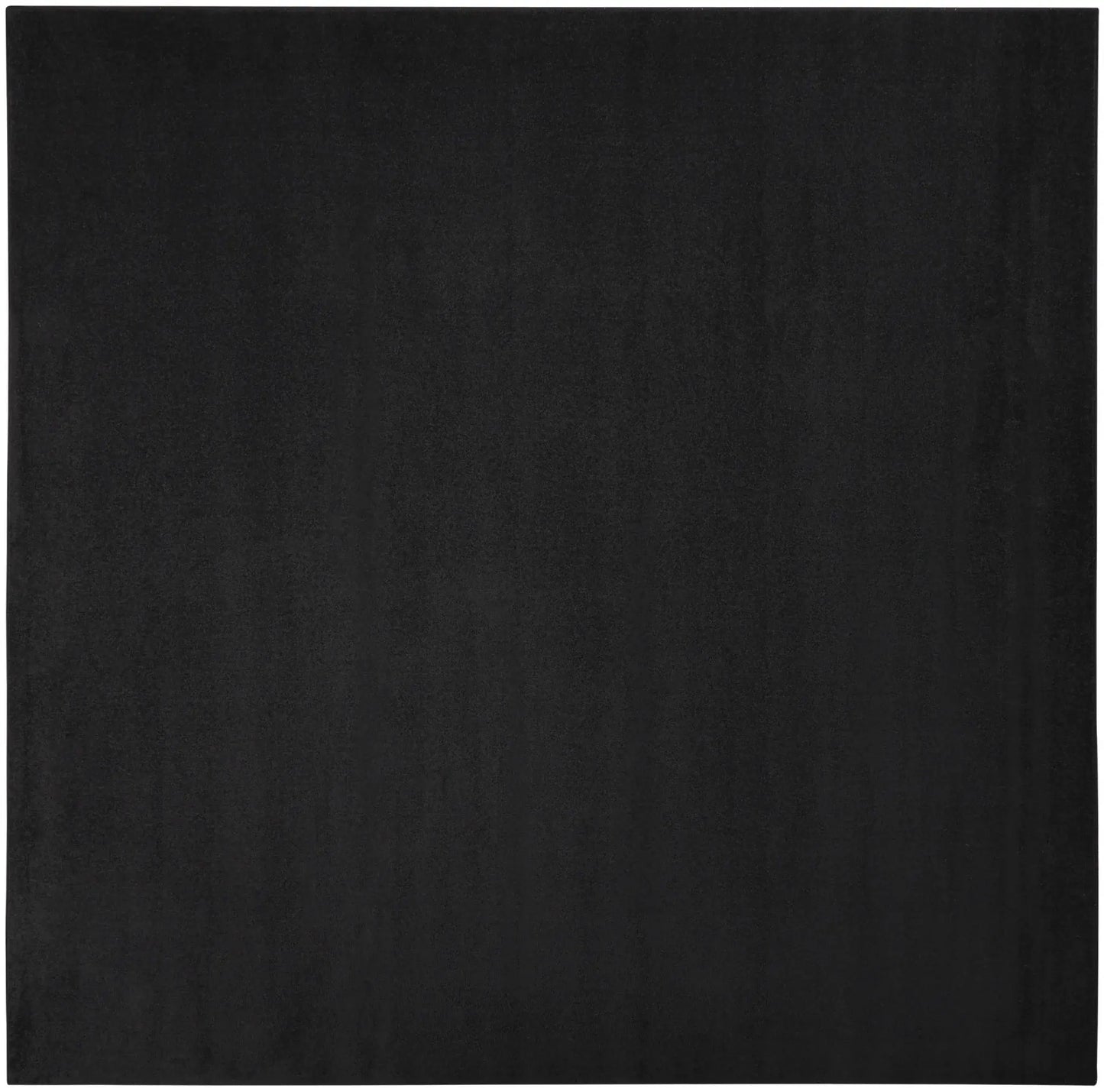 9' X 9' Black Square Non Skid Indoor Outdoor Area Rug - Homeroots - Flyclothing LLC