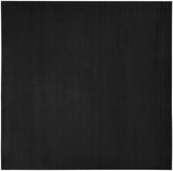 9' X 9' Black Square Non Skid Indoor Outdoor Area Rug - Homeroots - Flyclothing LLC
