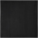 9' X 9' Black Square Non Skid Indoor Outdoor Area Rug - Homeroots