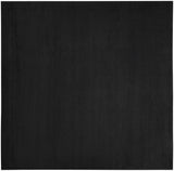 9' X 9' Black Square Non Skid Indoor Outdoor Area Rug - Homeroots - Flyclothing LLC