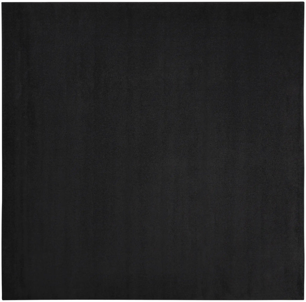 9' X 9' Black Square Non Skid Indoor Outdoor Area Rug - Homeroots