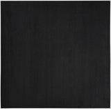 9' X 9' Black Square Non Skid Indoor Outdoor Area Rug - Homeroots