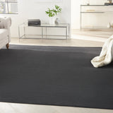 9' X 9' Black Square Non Skid Indoor Outdoor Area Rug - Homeroots - Flyclothing LLC