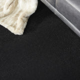 9' X 9' Black Square Non Skid Indoor Outdoor Area Rug - Homeroots - Flyclothing LLC