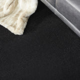 9' X 9' Black Square Non Skid Indoor Outdoor Area Rug - Homeroots