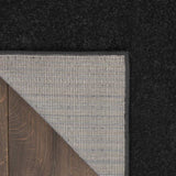9' X 12' Black Stain Resistant Indoor Outdoor Area Rug - Homeroots - Flyclothing LLC