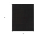 9' X 12' Black Stain Resistant Indoor Outdoor Area Rug - Homeroots - Flyclothing LLC