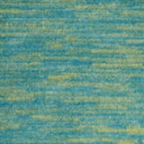 2' X 10' Blue And Green Striped Non Skid Indoor Outdoor Runner Rug - Homeroots - Flyclothing LLC
