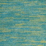 2' X 10' Blue And Green Striped Non Skid Indoor Outdoor Runner Rug - Homeroots - Flyclothing LLC