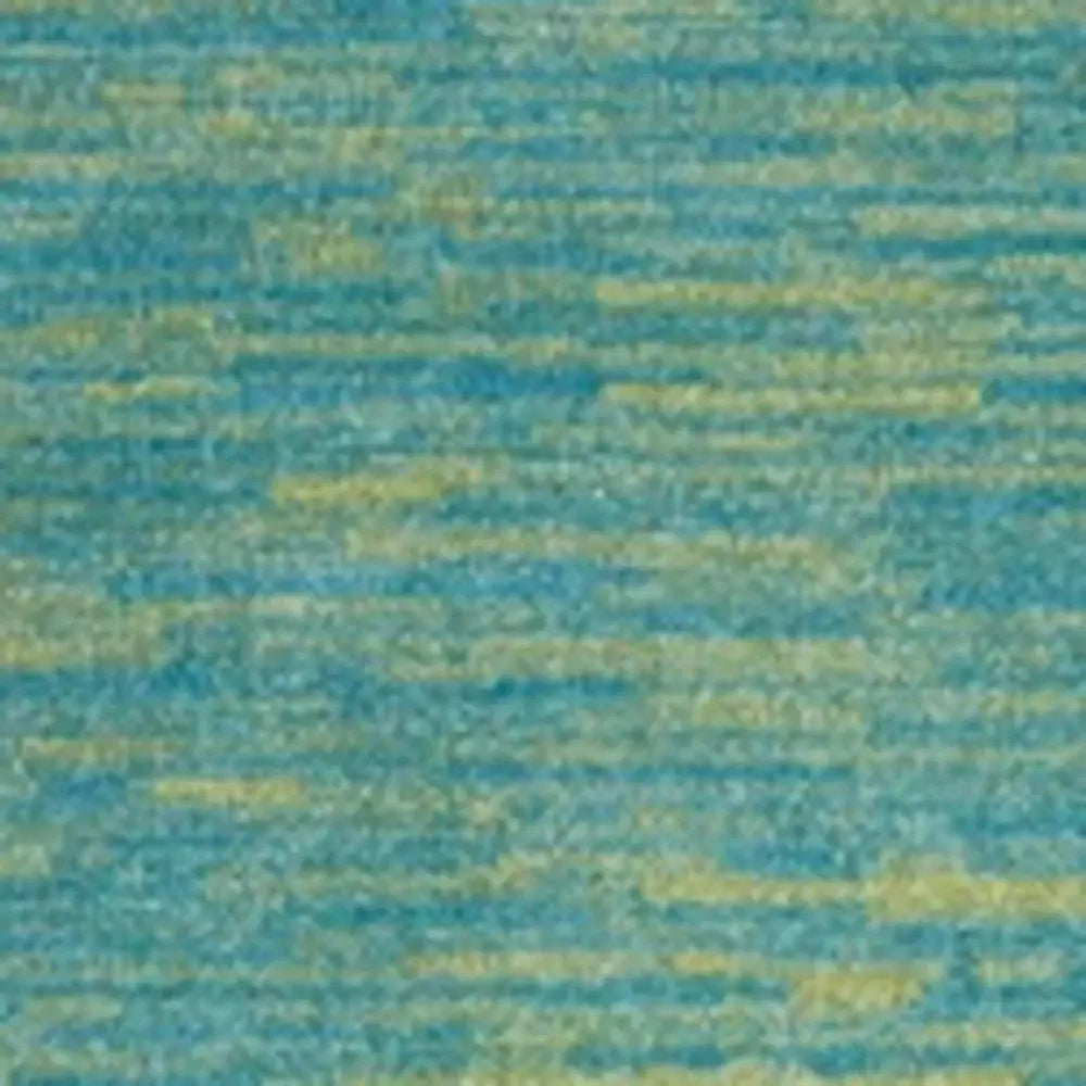 2' X 8' Blue And Green Striped Non Skid Indoor Outdoor Runner Rug - Homeroots - Flyclothing LLC