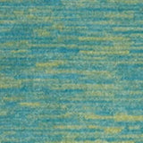 2' X 8' Blue And Green Striped Non Skid Indoor Outdoor Runner Rug - Homeroots - Flyclothing LLC