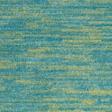2' X 8' Blue And Green Striped Non Skid Indoor Outdoor Runner Rug - Homeroots - Flyclothing LLC