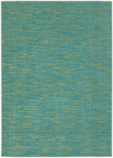 6' X 9' Blue And Green Striped Non Skid Indoor Outdoor Area Rug - Homeroots - Flyclothing LLC