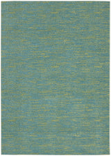 6' X 9' Blue And Green Striped Non Skid Indoor Outdoor Area Rug - Homeroots - Flyclothing LLC