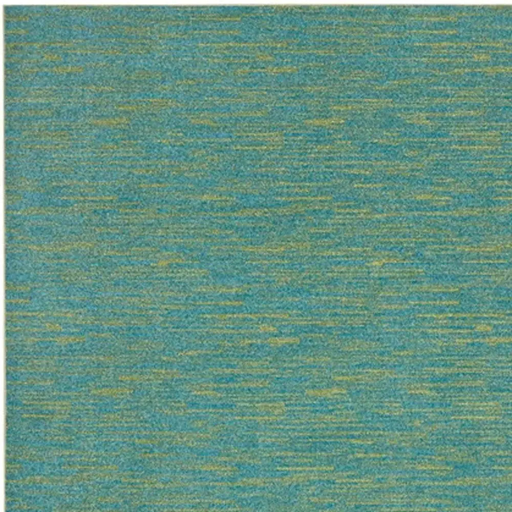 8' X 10' Blue And Green Striped Non Skid Indoor Outdoor Area Rug - Homeroots - Flyclothing LLC