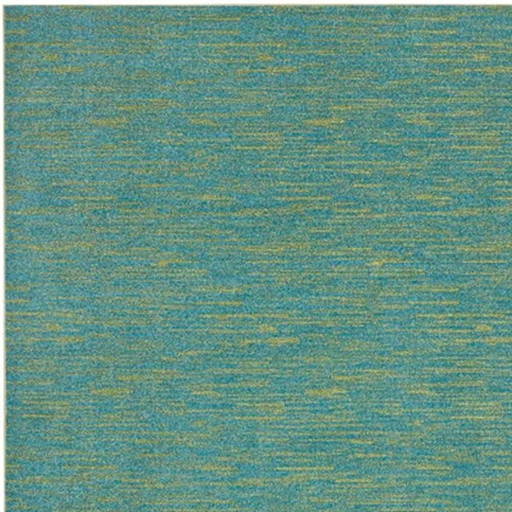 8' X 10' Blue And Green Striped Non Skid Indoor Outdoor Area Rug - Homeroots - Flyclothing LLC