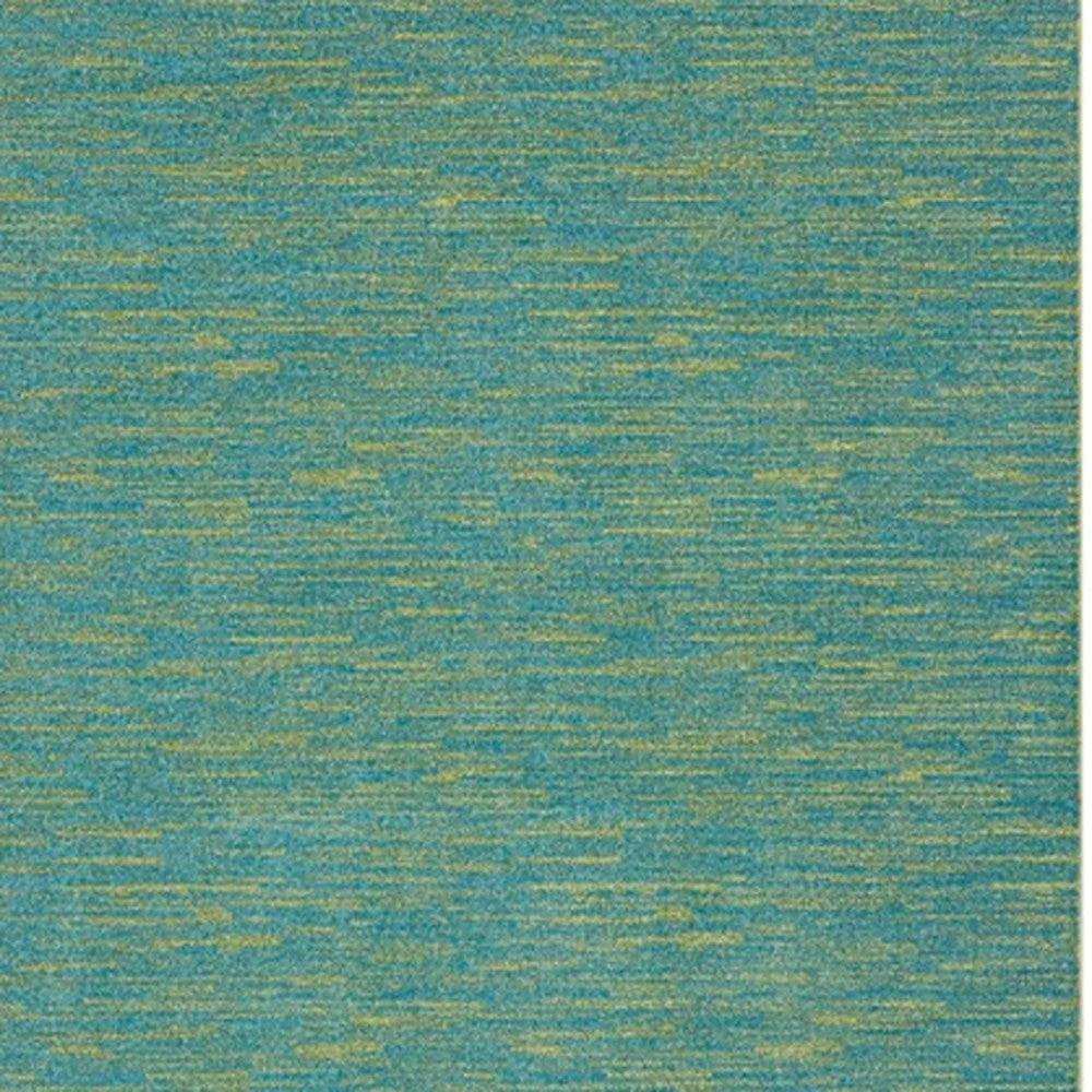 9' X 12' Blue And Green Striped Non Skid Indoor Outdoor Area Rug - Homeroots - Flyclothing LLC