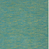 9' X 12' Blue And Green Striped Non Skid Indoor Outdoor Area Rug - Homeroots