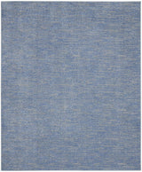 10' X 14' Blue And Grey Striped Non Skid Indoor Outdoor Area Rug - Homeroots - Flyclothing LLC