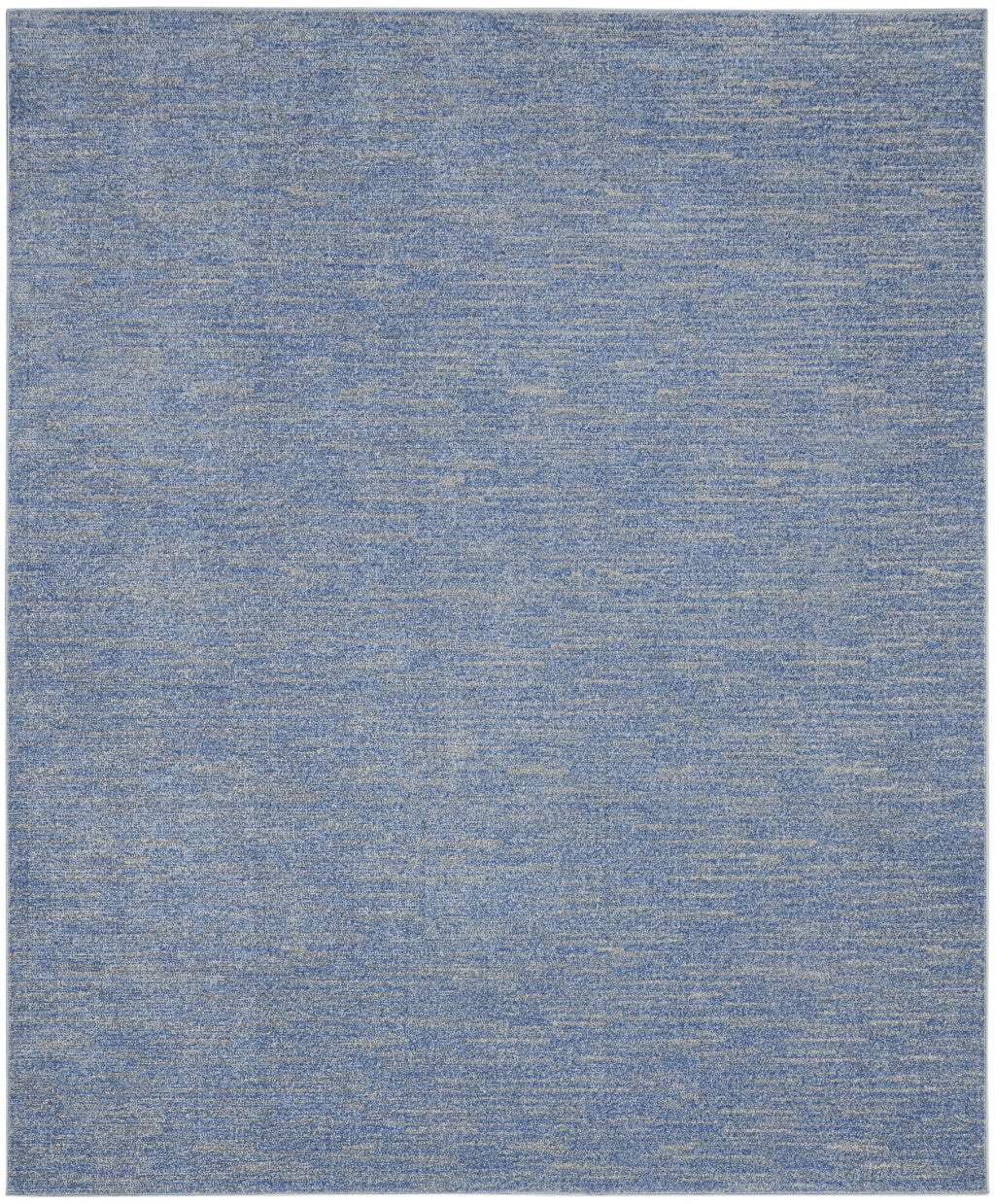 10' X 14' Blue And Grey Striped Non Skid Indoor Outdoor Area Rug - Homeroots - Flyclothing LLC