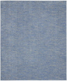 10' X 14' Blue And Grey Striped Non Skid Indoor Outdoor Area Rug - Homeroots
