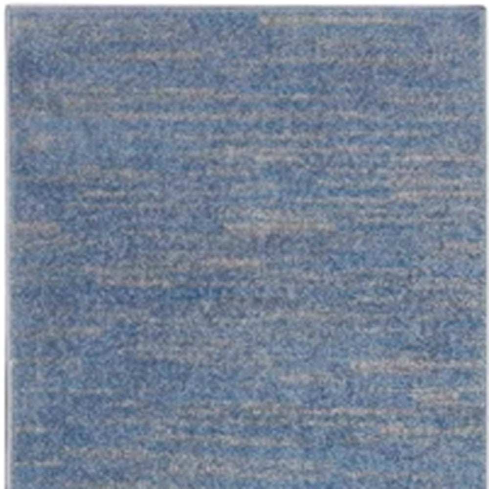 2' X 6' Blue And Grey Striped Non Skid Indoor Outdoor Runner Rug - Homeroots - Flyclothing LLC