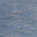 2' X 6' Blue And Grey Striped Non Skid Indoor Outdoor Runner Rug - Homeroots - Flyclothing LLC