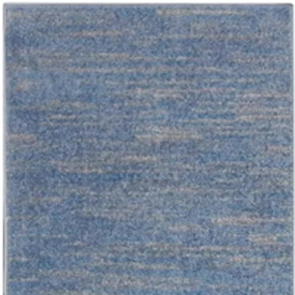 2' X 10' Blue And Grey Striped Non Skid Indoor Outdoor Runner Rug - Homeroots - Flyclothing LLC