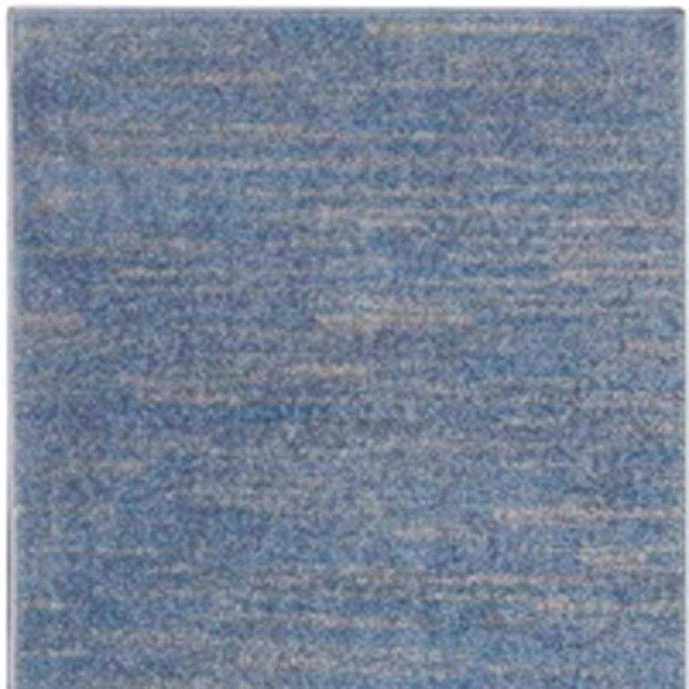 2' X 10' Blue And Grey Striped Non Skid Indoor Outdoor Runner Rug - Homeroots - Flyclothing LLC