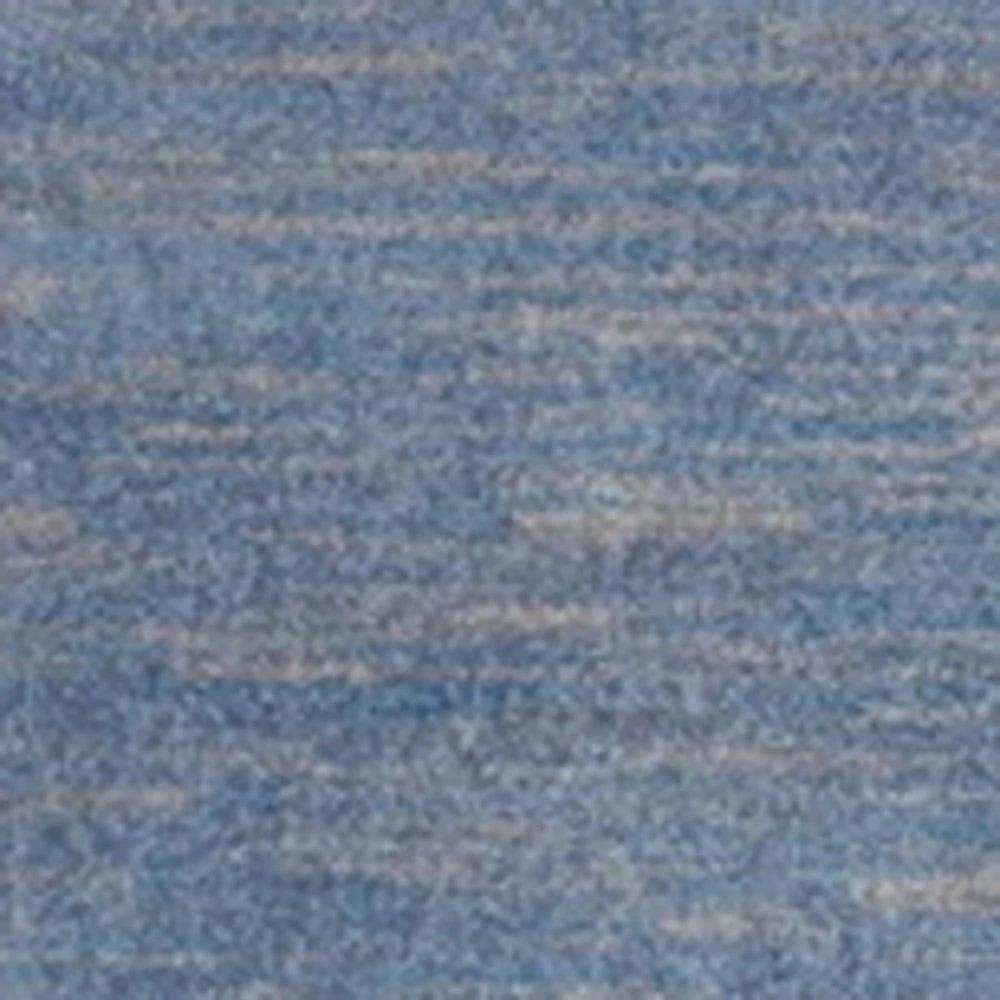 2' X 10' Blue And Grey Striped Non Skid Indoor Outdoor Runner Rug - Homeroots - Flyclothing LLC