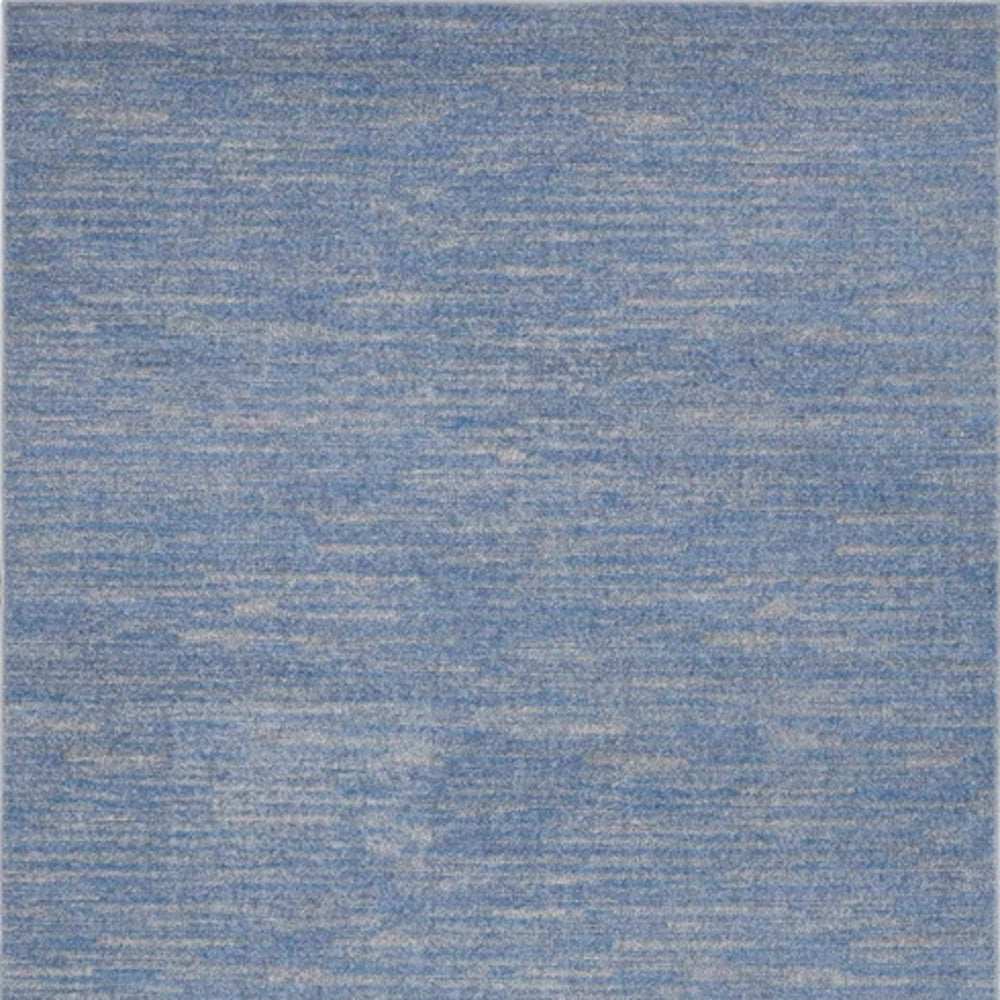 4' X 6' Blue And Grey Striped Non Skid Indoor Outdoor Area Rug - Homeroots - Flyclothing LLC