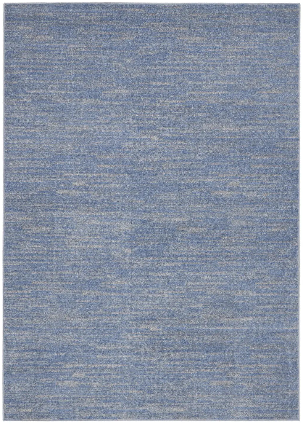 4' X 6' Blue And Grey Striped Non Skid Indoor Outdoor Area Rug - Homeroots - Flyclothing LLC