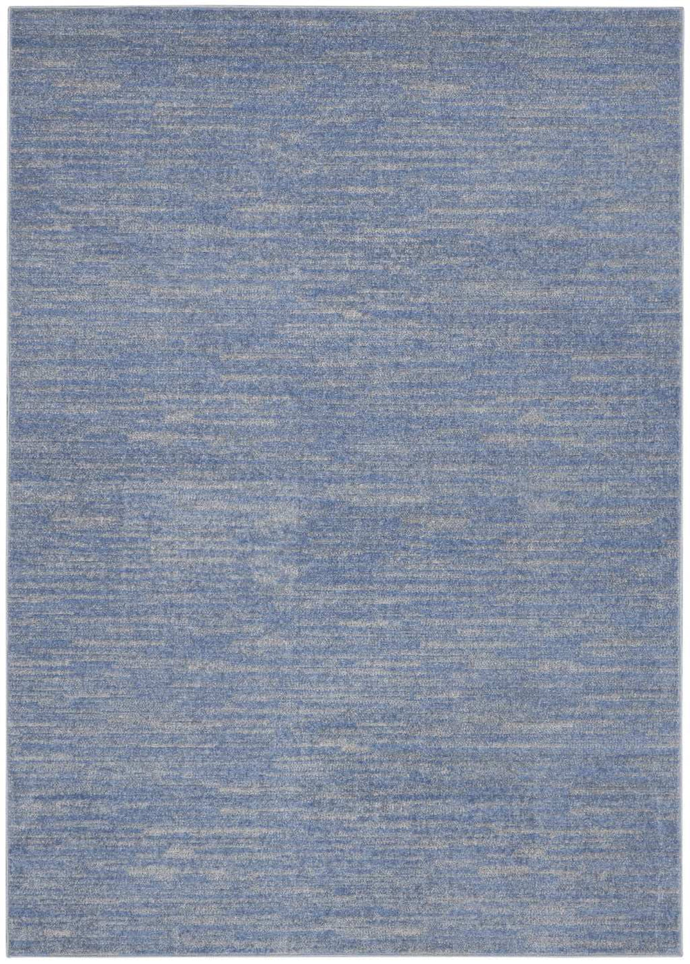 4' X 6' Blue And Grey Striped Non Skid Indoor Outdoor Area Rug - Homeroots - Flyclothing LLC