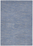 4' X 6' Blue And Grey Striped Non Skid Indoor Outdoor Area Rug - Homeroots