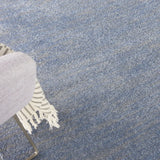 4' X 6' Blue And Grey Striped Non Skid Indoor Outdoor Area Rug - Homeroots - Flyclothing LLC