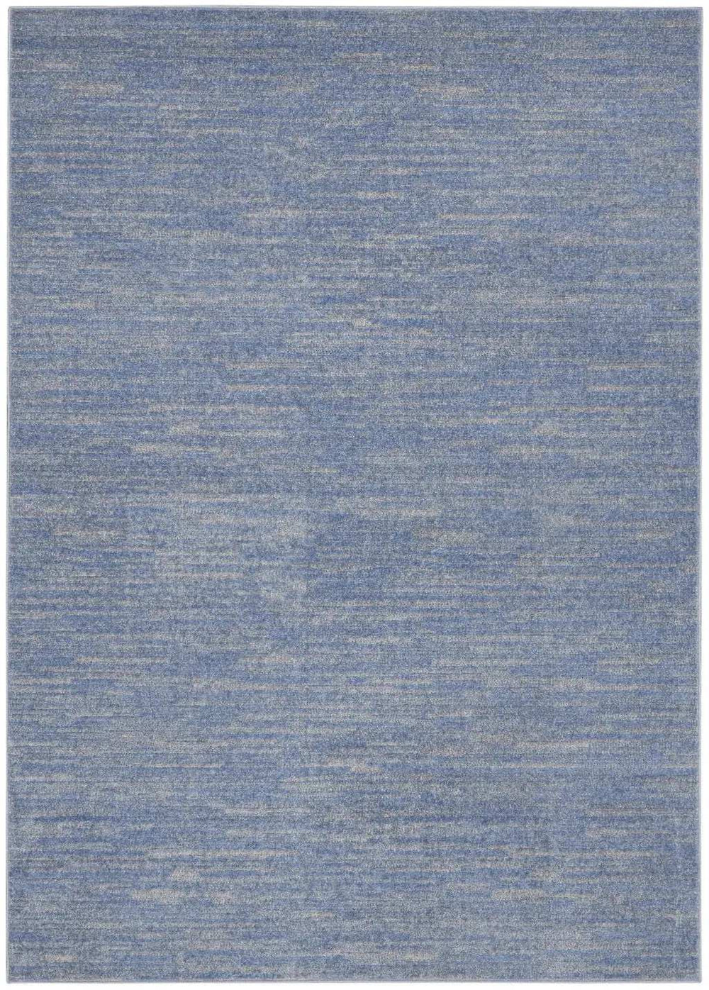 5' X 7' Blue And Grey Striped Non Skid Indoor Outdoor Area Rug - Homeroots - Flyclothing LLC